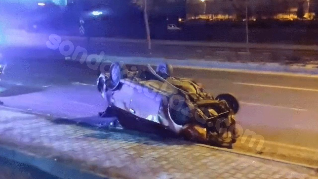 Eskişehir'de Yaralıların İçinde Bulunduğu Kaza: Araç Üzer Takla Attı