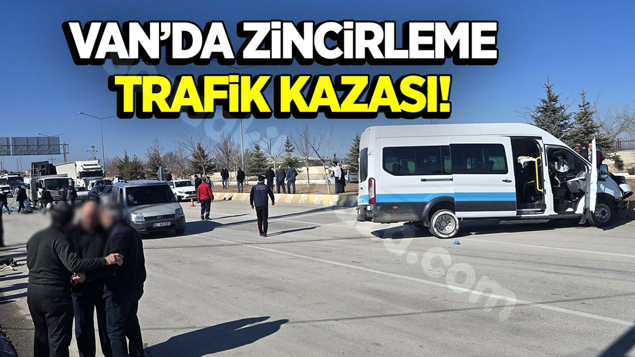 Van'da son dakika: Ardışık trafik kazası yaşandı!