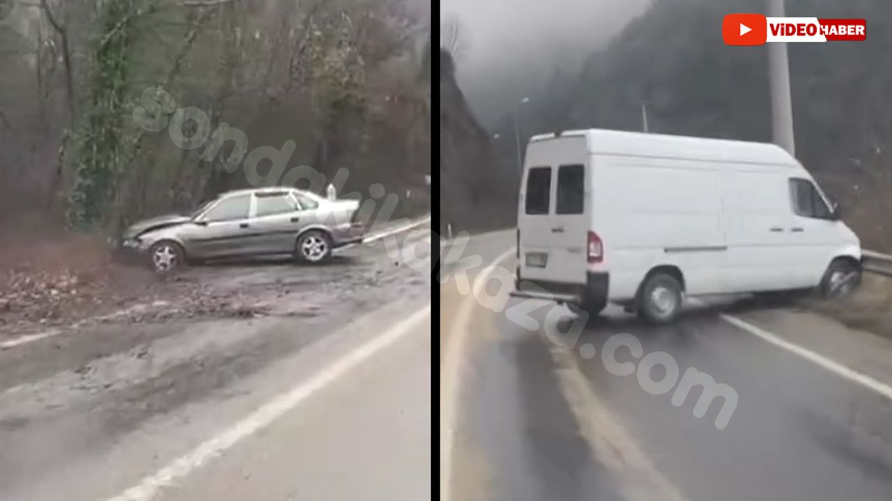 2 farklı trafik kazası sonucu oluşan maddi hasar