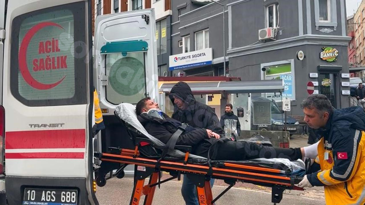 Bandırma'da Trafik Olayı: 1 Yaralı