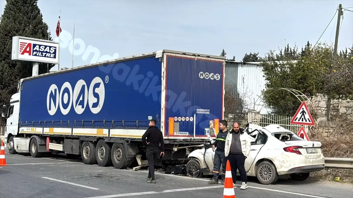 Belen'de Trafik Kazasında Sürücü Öldü.