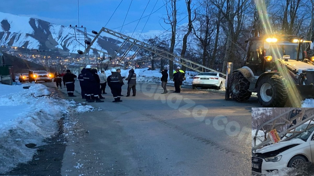 Hakkari'de meydana gelen bir trafik kazası