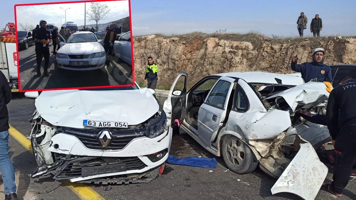 Şanlıurfa'da ardı ardına gelen trafik kazasında 6 kişi yaralandı.