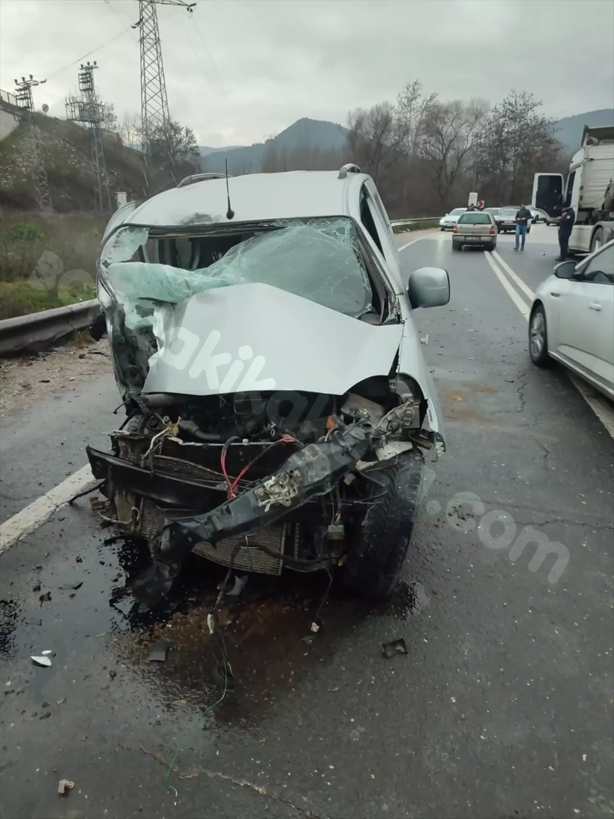 Bilecik'te Kaza Sonucu 1 Kişi Yaralandı.