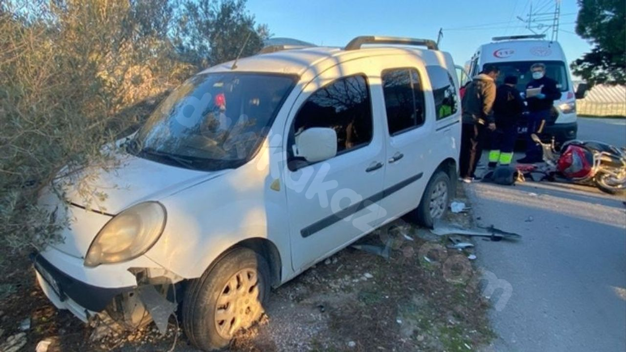 Antalya'da Kaza: Bir Mot Bisiklet Sürücüsü Yaralandı