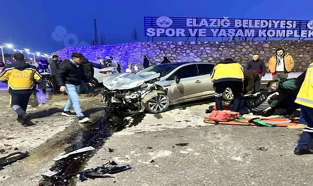 Elazığ'da Kaza Sonucu 3 Kişi Yaralandı.