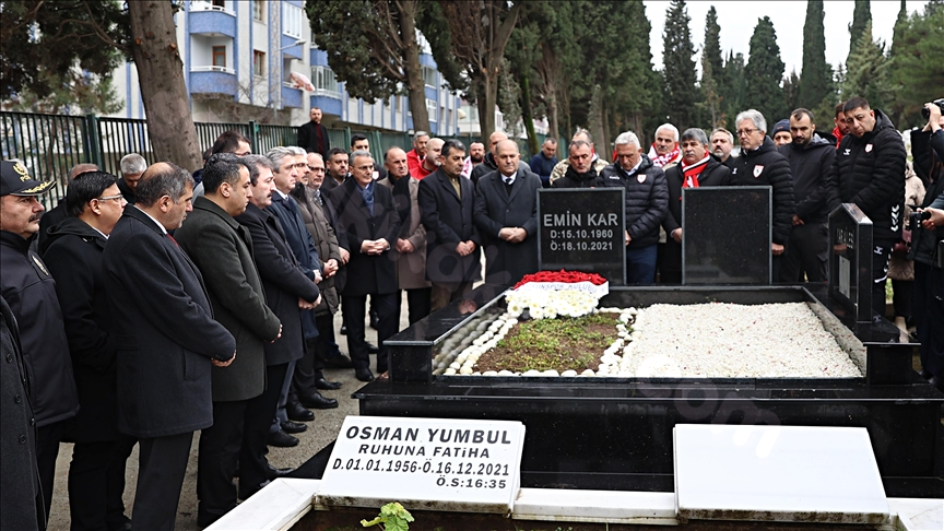 Samsunspor'un 36 yıl önce yaşadığı trafik kazasında hayatını kaybedenler anıldı.