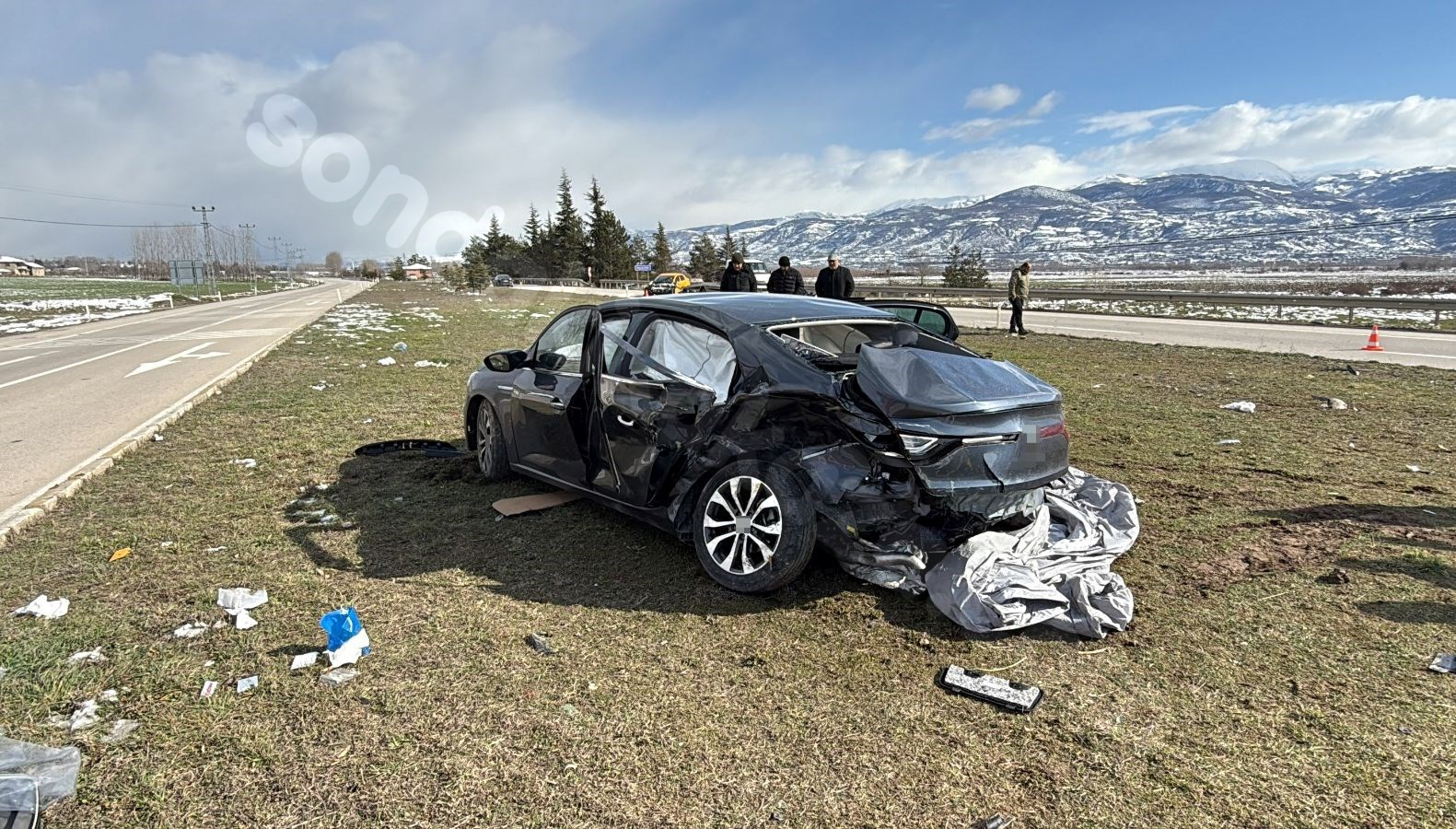 Tokat'ta meydana gelen trafik kazasında 5 kişi yaralandı.