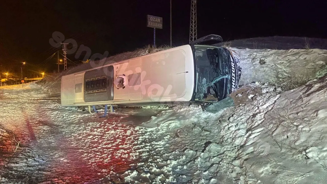 Yozgat'ta korkunç kaza: Otobüs şarampole uçtu, 6 kişi yaralandı!