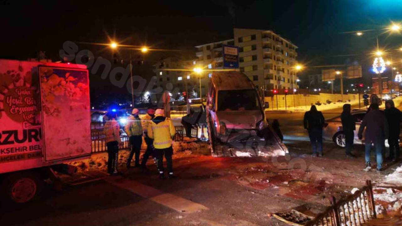 Erzurum'da meydana gelen trafik kazasında 7 kişi yaralandı.