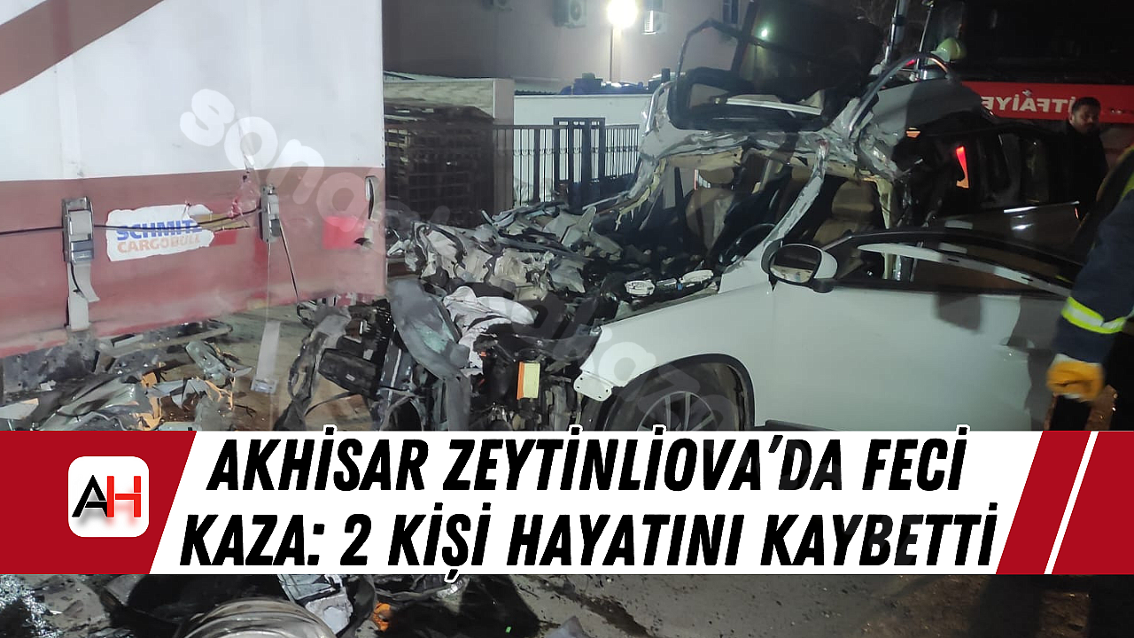 Zeytinliova'da meydana gelen kaza sonucu 2 kişi yaşamını yitirdi.