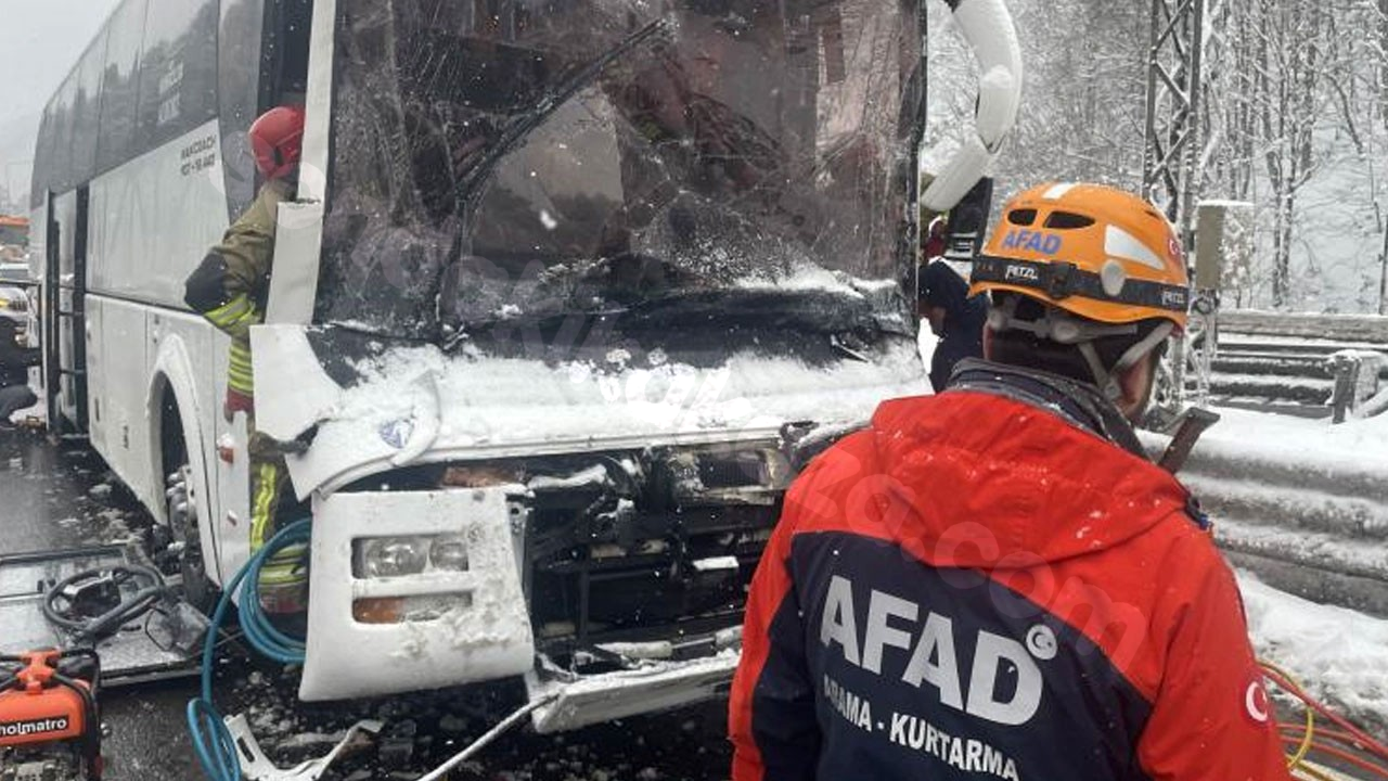 Bolu Dağı Tüneli çevresinde büyük bir kazada!