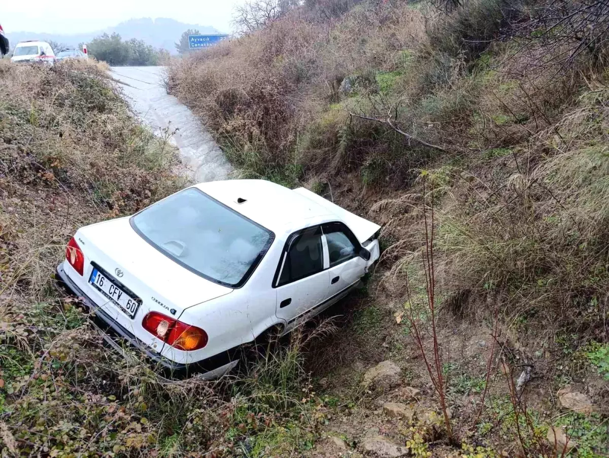 Çanakkale'de kaza: 1 kişi yaralandı.