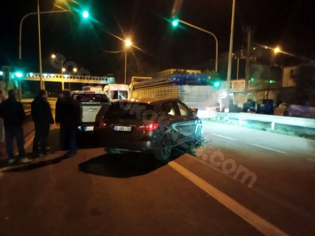 D-650'deki zincirleme kazayı vatandaş detaylı bir şekilde aktardı.