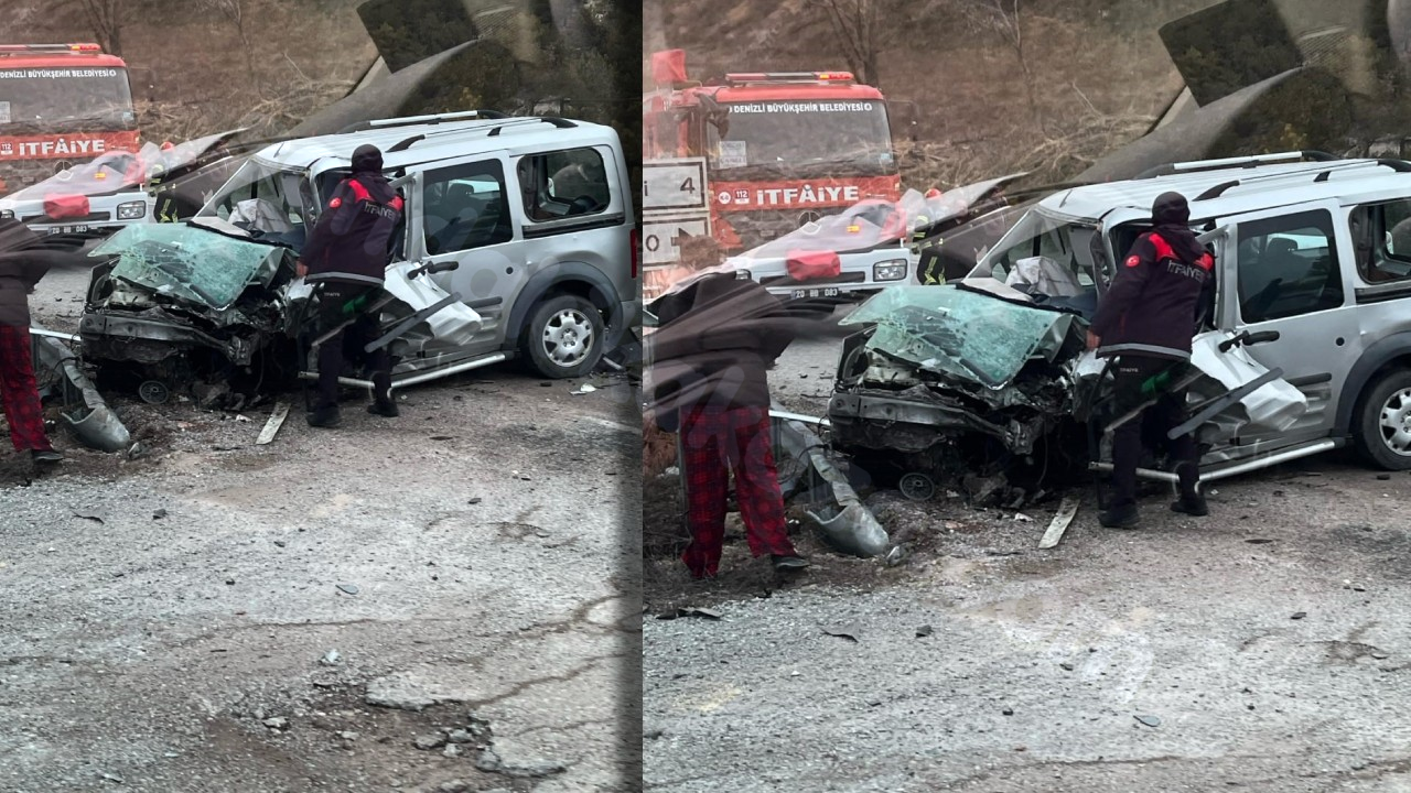Denizli'de Kaza Sonucu 2 Kişi Hayatını Kaybetti, 4 Kişi Yaralandı.
