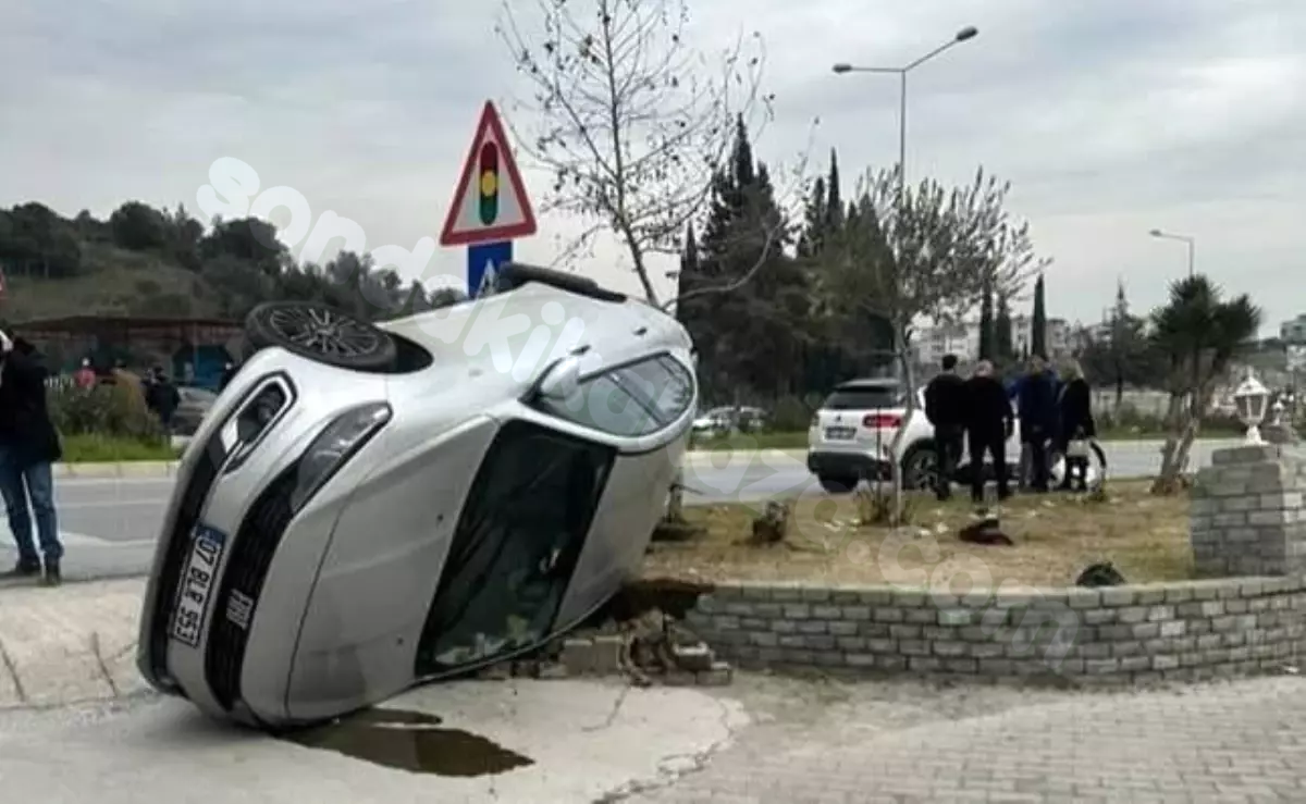 Kazayla Aydın'da 1 kişi yaralandı.