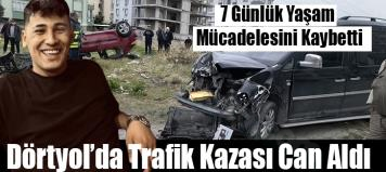 Dörtyol'da trafik kazası sonucu ölen Anıl Alkan toprağa verildi.