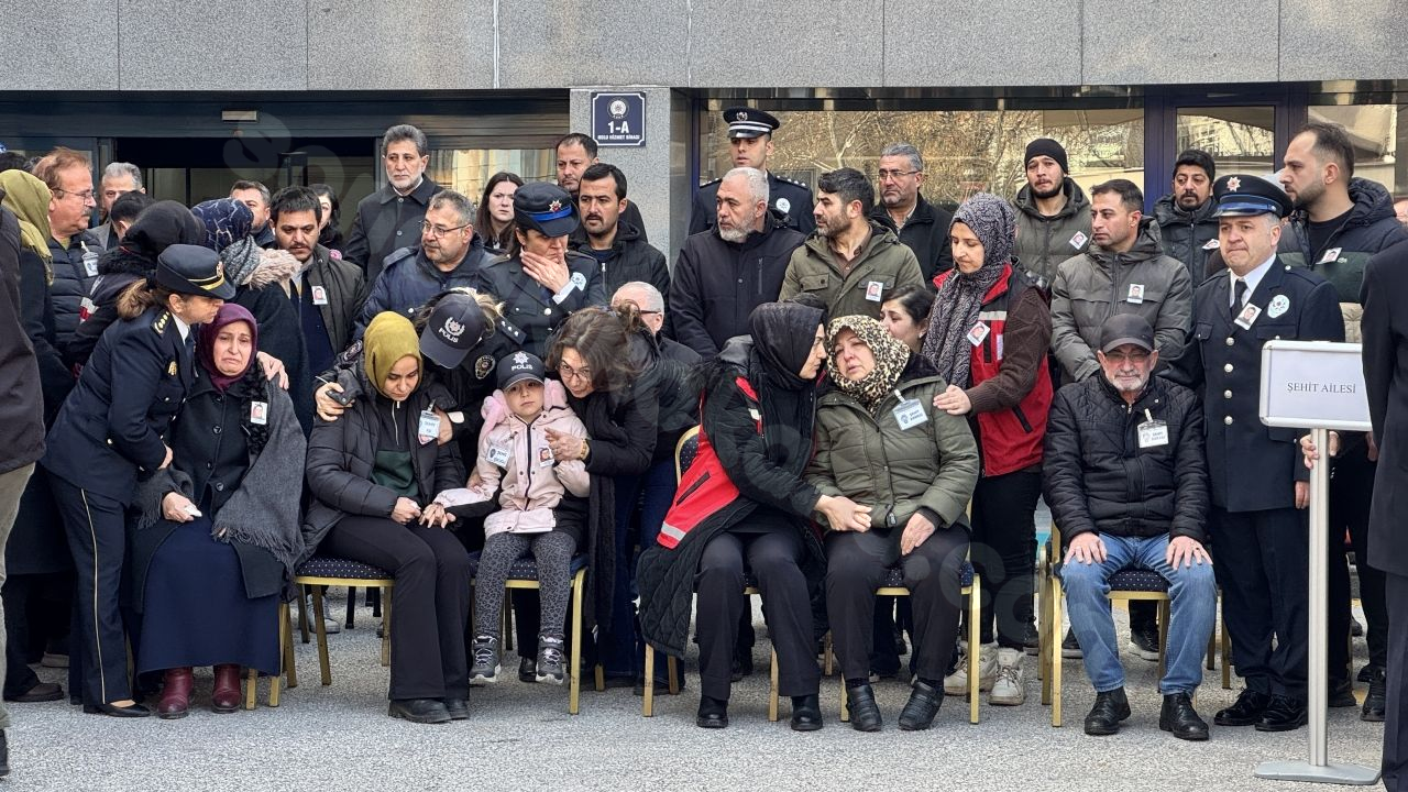 Konya'da trafik kazasında hayatını kaybeden polis memuru için tören düzenlendi.