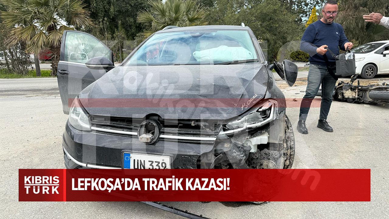 Lefkoşa'da Trafik Kaza: Motosiklet Sürücüsü Ciddi Şekilde Yaralandı.