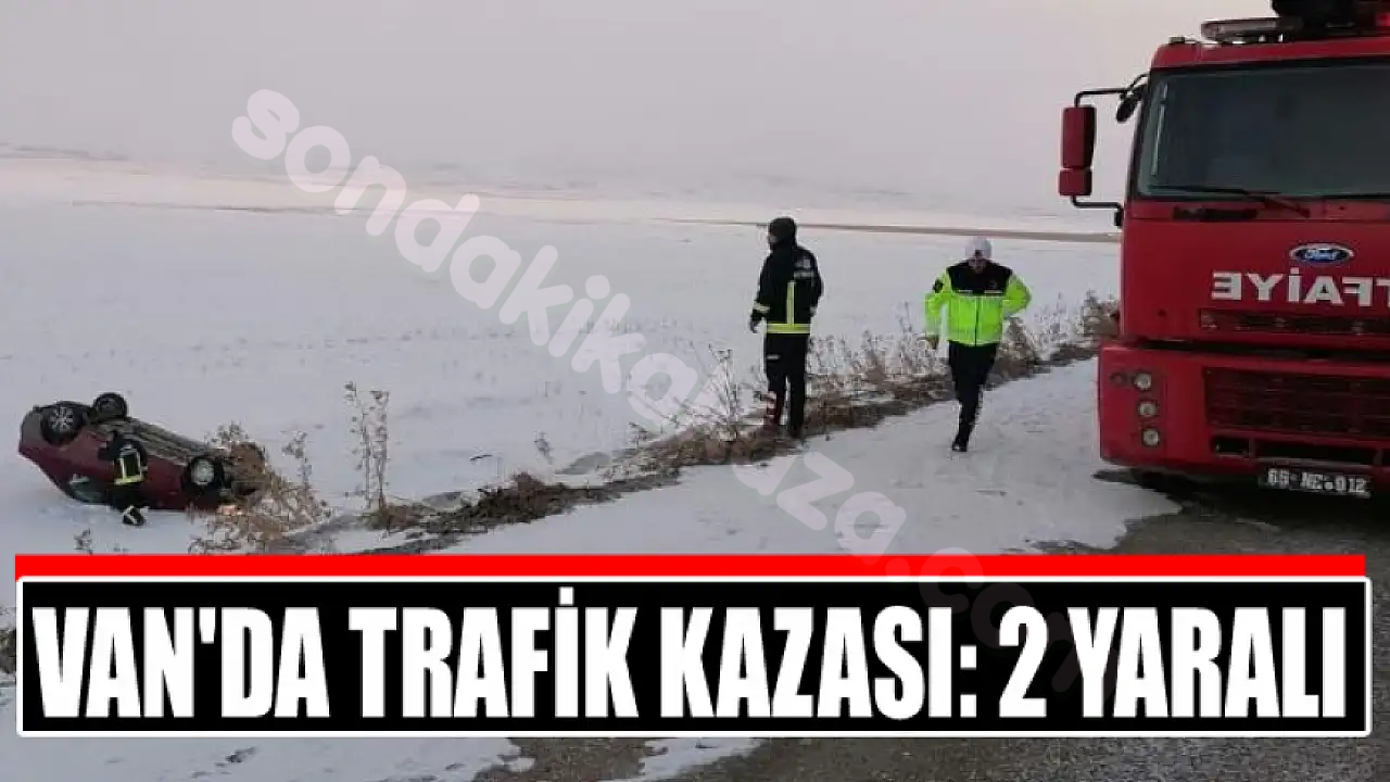 Van'da Meydana Gelen Trafik Kazasında 2 Kişi Yaralandı.