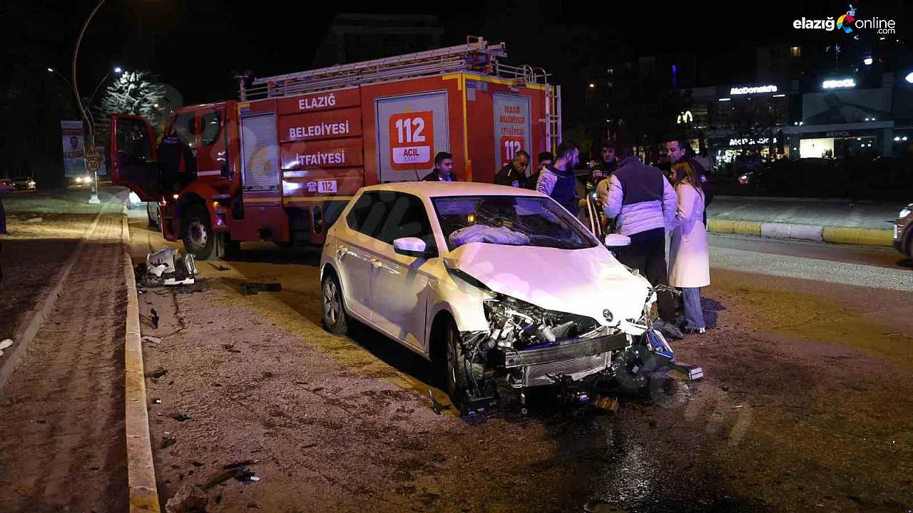 Elazığ'da Trafik Kazası: Skoda ve Togg Araçları Çarpıştı, 5 Kişi Yaralandı.
