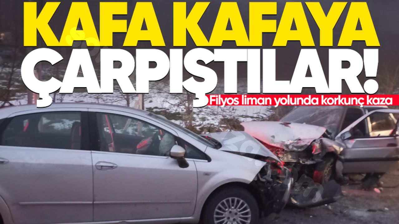 Filyos liman yolu kazasında baş başa çarpışma: Yaralılar bulunuyor...