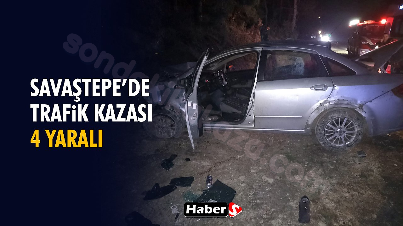 Savaştepe'de Kaza: 4 Kişi Yaralandı