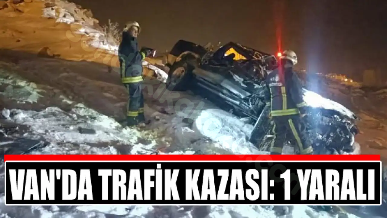 Van'da trafik kazasında 1 kişi yaralandı.