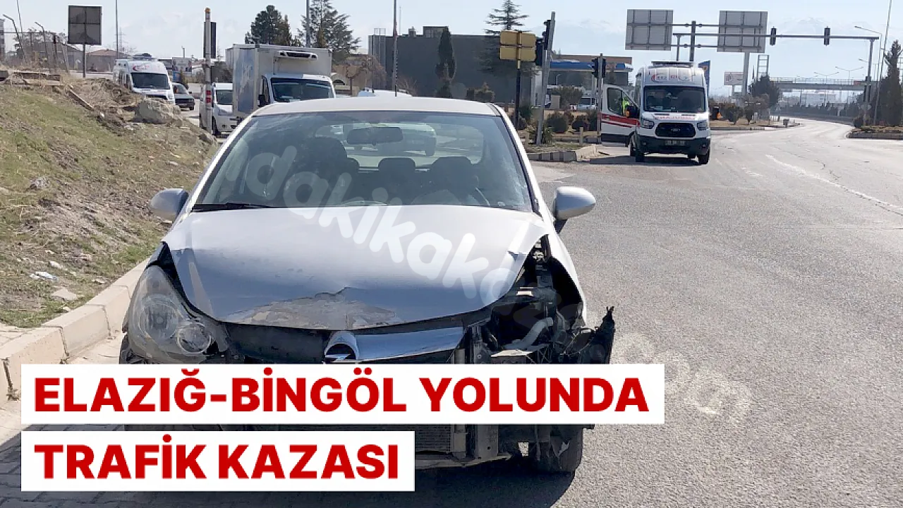 Elazığ ile Bingöl arasında trafik kazası meydana geldi.