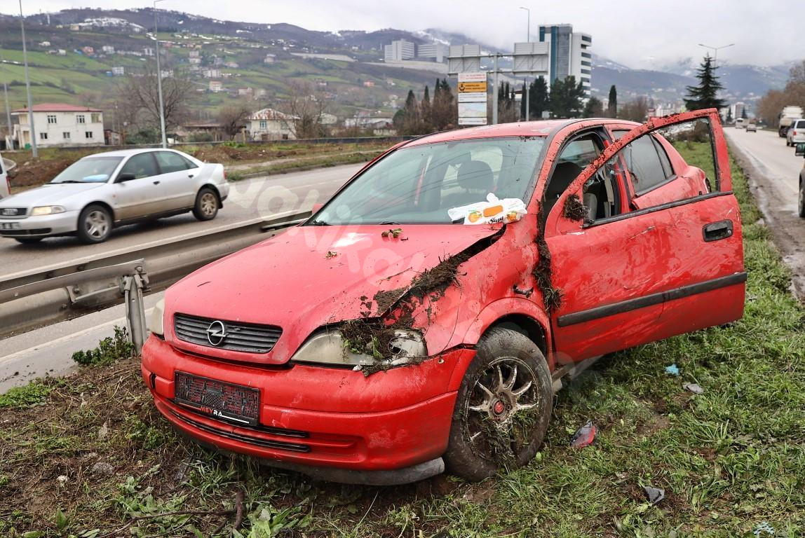Samsun'da ardı ardına gelen trafik kazası