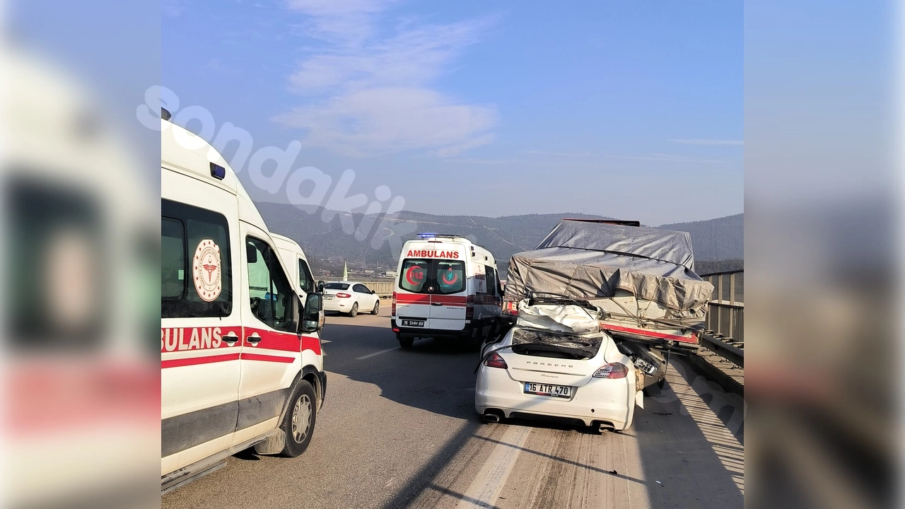 Bursa'da meydana gelen trafik kazasında bir kişi yaralandı.