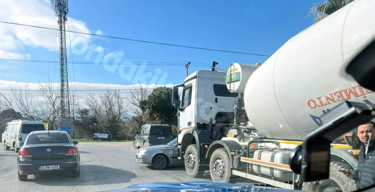 Erdek'te meydana gelen trafik kazası