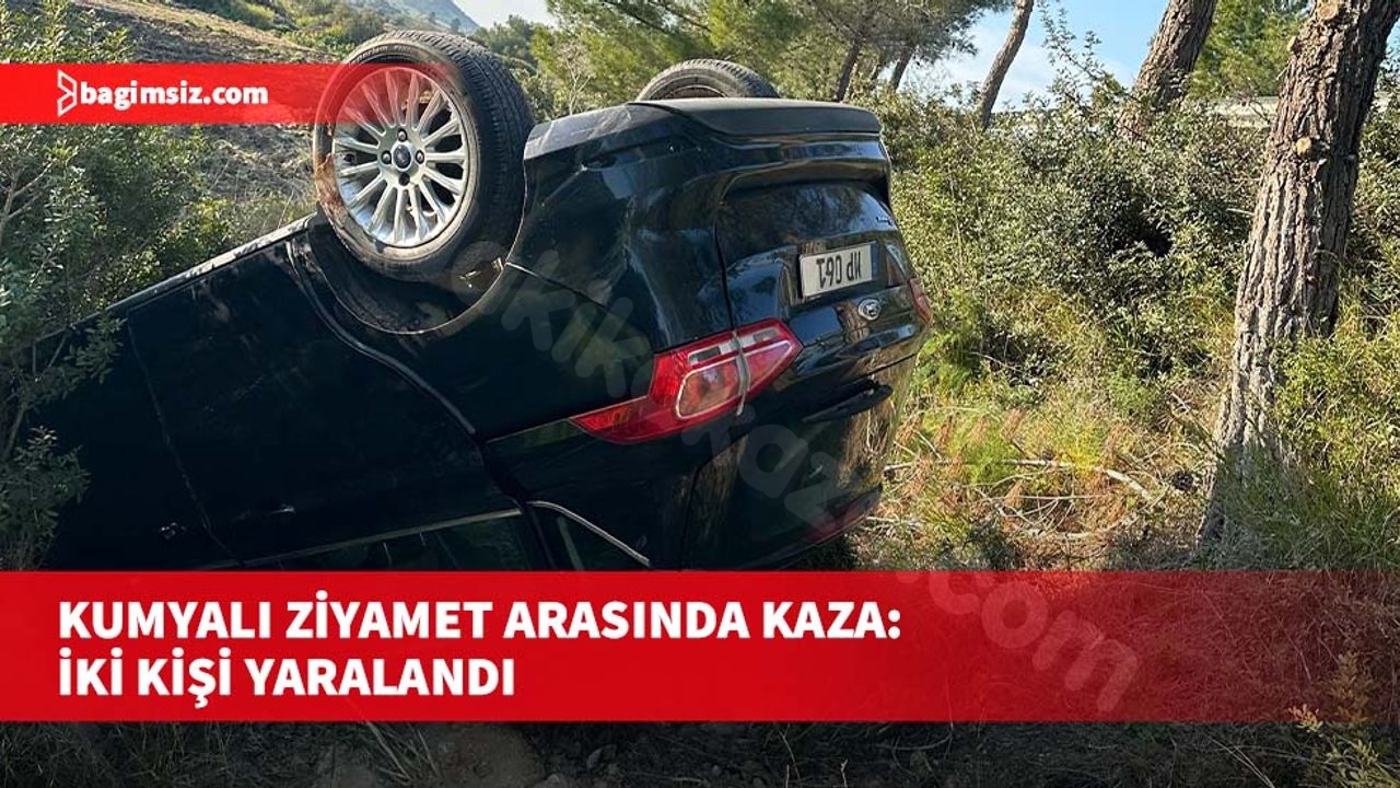Kumyalı Ziyamet yolunda kaza: İki kişi yaralandı.