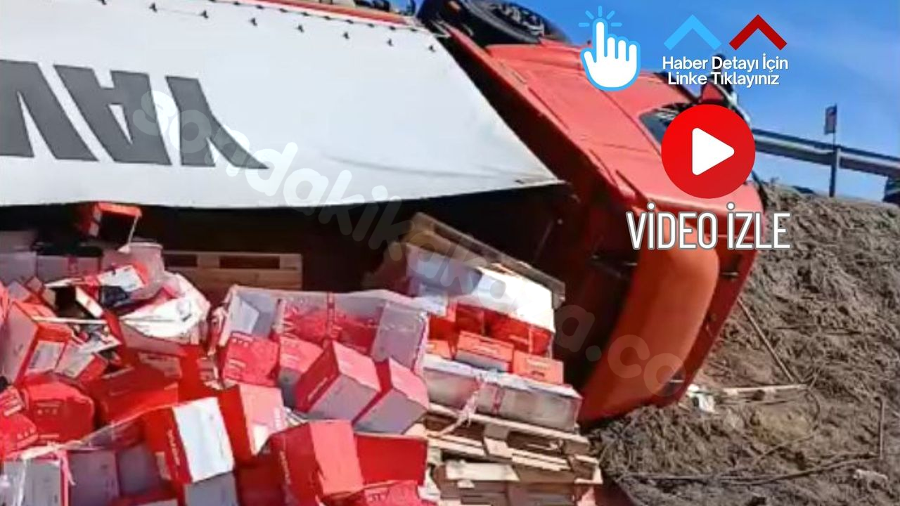 Niğde-Ankara Otoyolunda Yağ Taşıyan TIR Kaza Yaptı