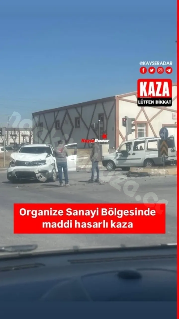 OSB'de maddi hasarlı kaza yaşandı.