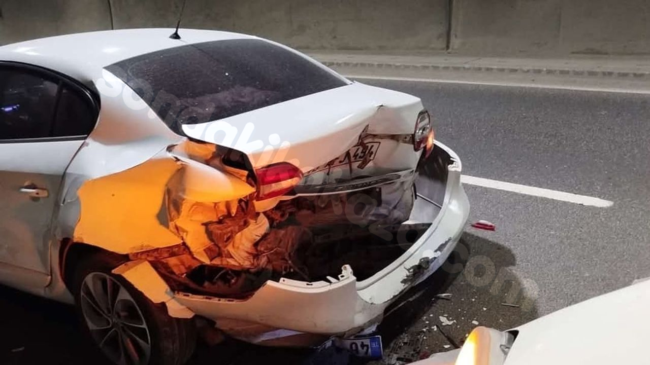 Göksun Tünellerinde Trafik Kazası Sonucu 1 Kişi Yaralı