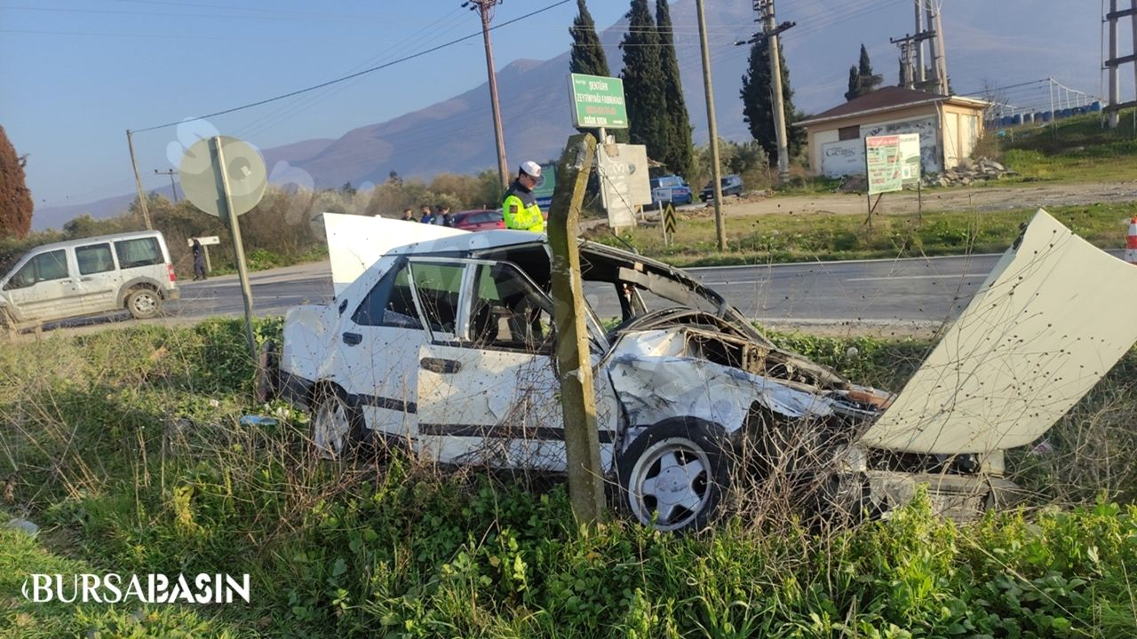 Orhangazi'de kaza: 2 çocuk dahil 5 kişi yaralandı.
