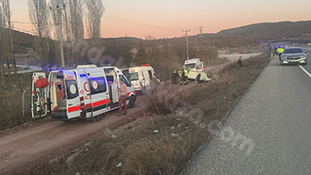 Tavşanlı'da trafik kazasında 2 kişi yaralandı.