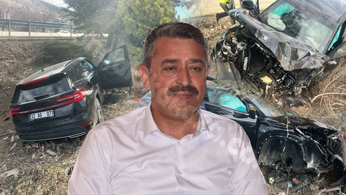 AK Partili Belediye Başkanı ve yakınları trafik kazası yaşadı.