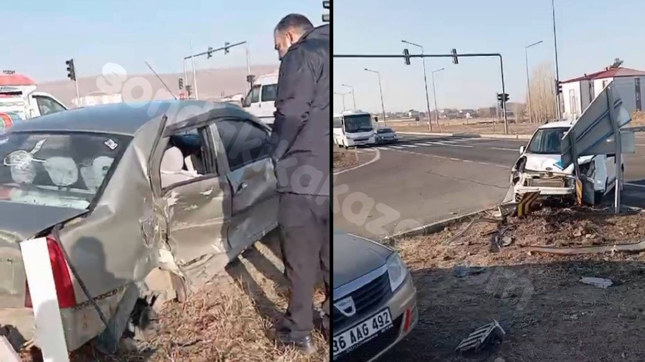 Kars'ta meydana gelen kaza sonucu 2 kişi yaralandı.