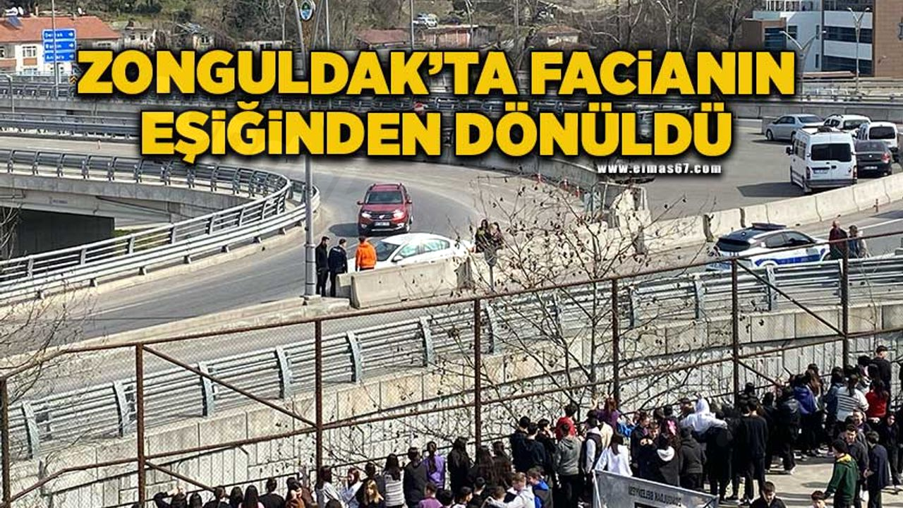 Zonguldak'taki kaza büyük bir felaketten kıl payı atlatıldı.