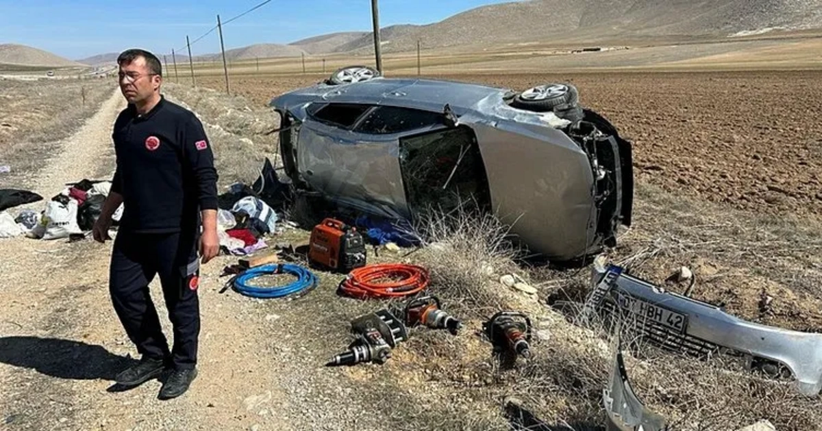 Karaman'da korkunç kaza: Bir kişi hayatını kaybetti, bir kişi yaralandı - Oxu.az