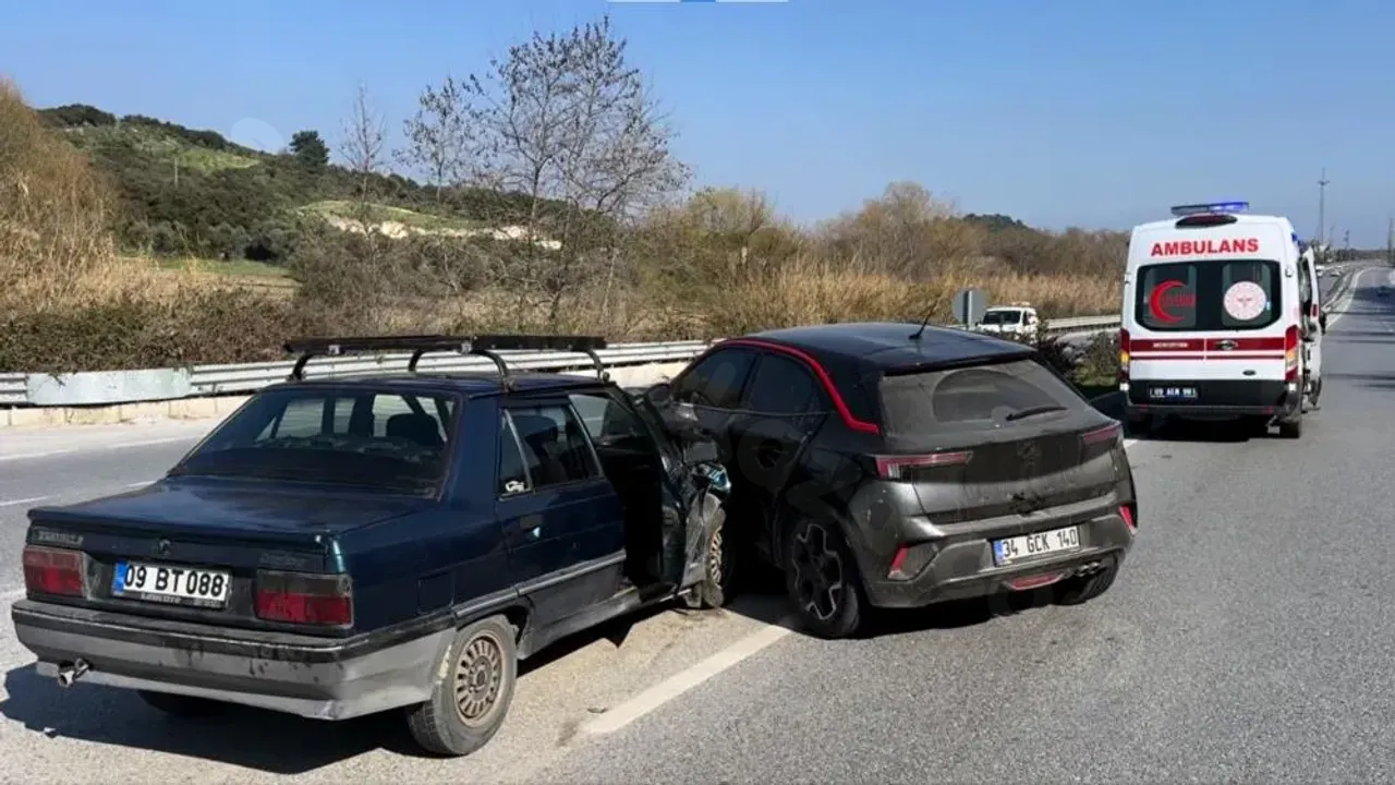 Kuşadası-Söke karayolunda trafik kazası: 1 kişi yaralandı.