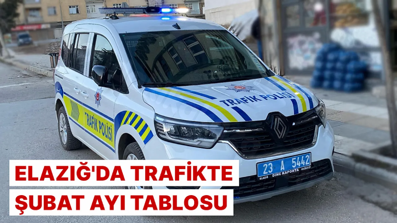 Elazığ'da şubat ayında trafik durumu