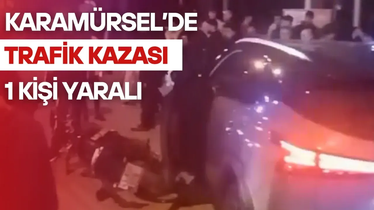 Karamürsel'de meydana gelen trafik kazasında motosiklet sürücüsü yaralandı.