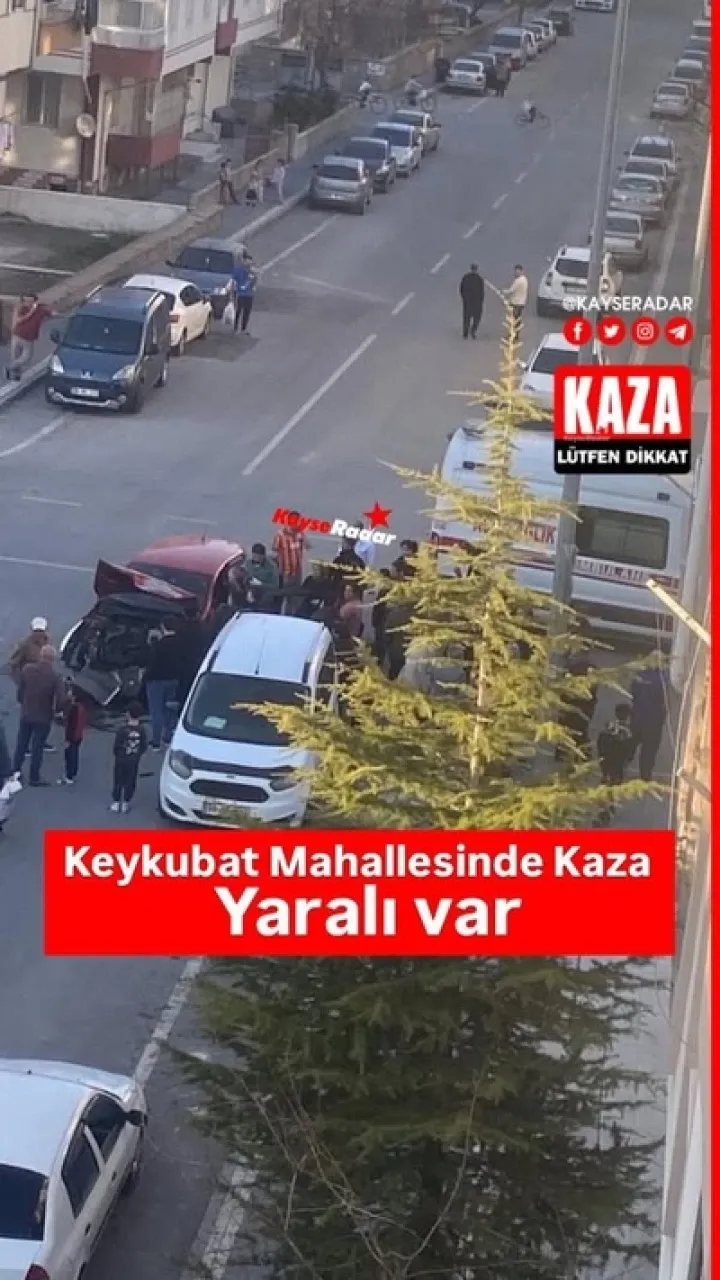 Keykubat Mahallesi'nde kaza meydana geldi ve yaralılar var.