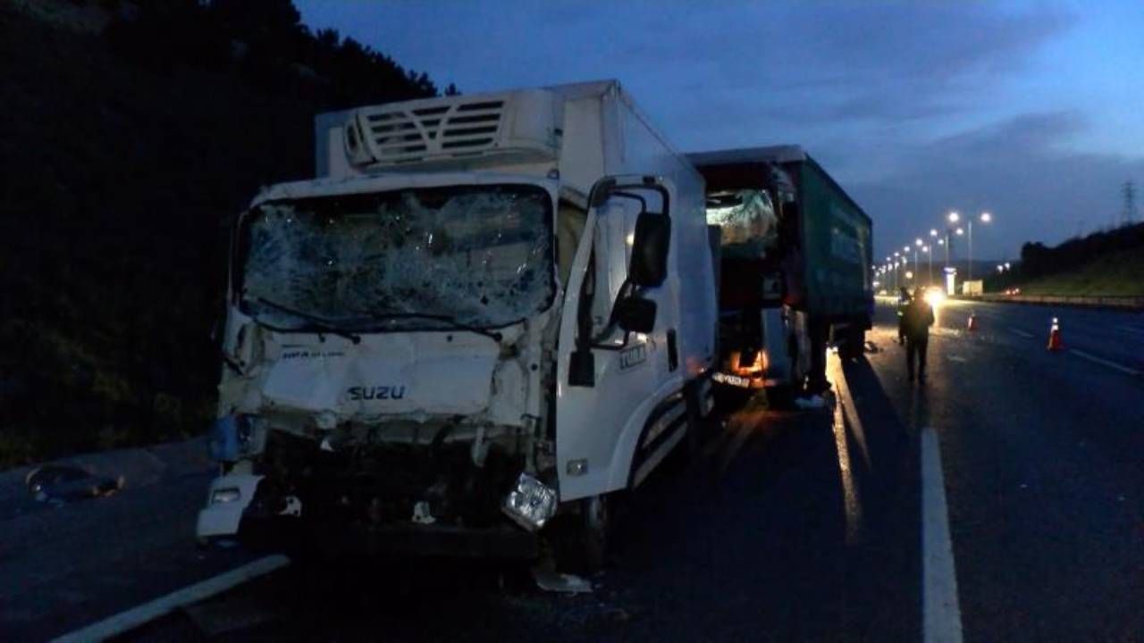 Zincirleme kaza Kuzey Marmara Otoyolu'nda meydana geldi!