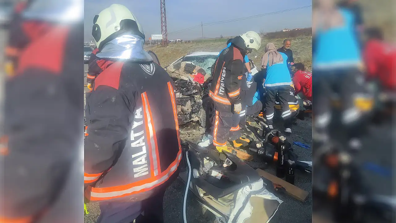 Malatya'da trajik kaza: Bir aileden 3 kişi hayatını kaybetti.