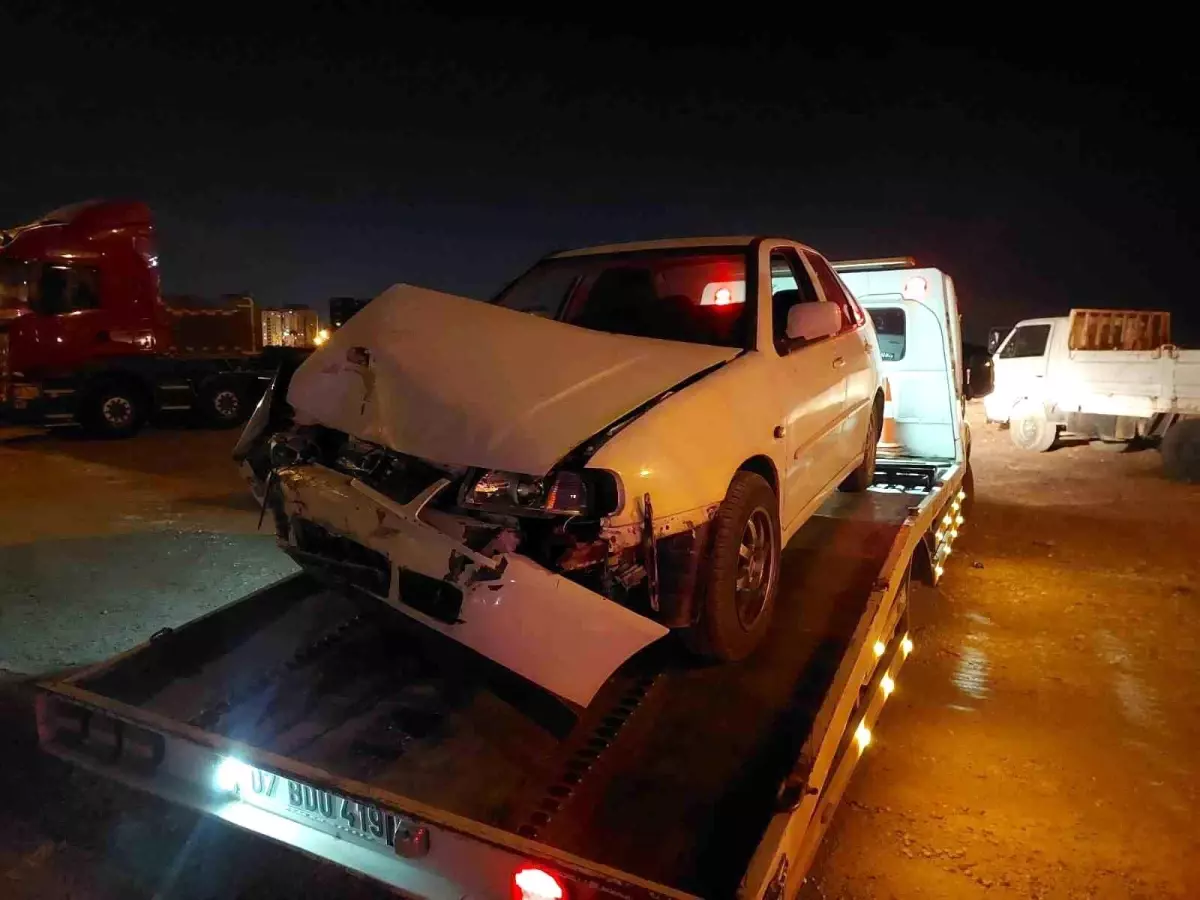 Manavgat'ta trafik kazasında 1 kişi yaralandı.