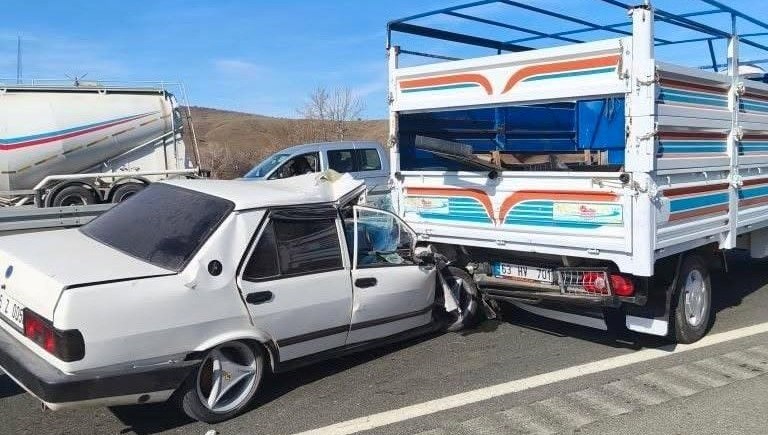 Elazığ'da kaza sonucu 2 kişi yaralandı.